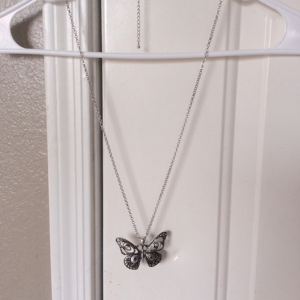 Silver Butterfly Necklace